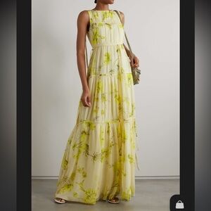 Brand new yellow ERDEM floral dress.